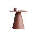 Minimalist Round Wood Side Table for Living Room Elegant Matte Finish Solid Wood Tea Table for Small Spaces Modern Coffee Table