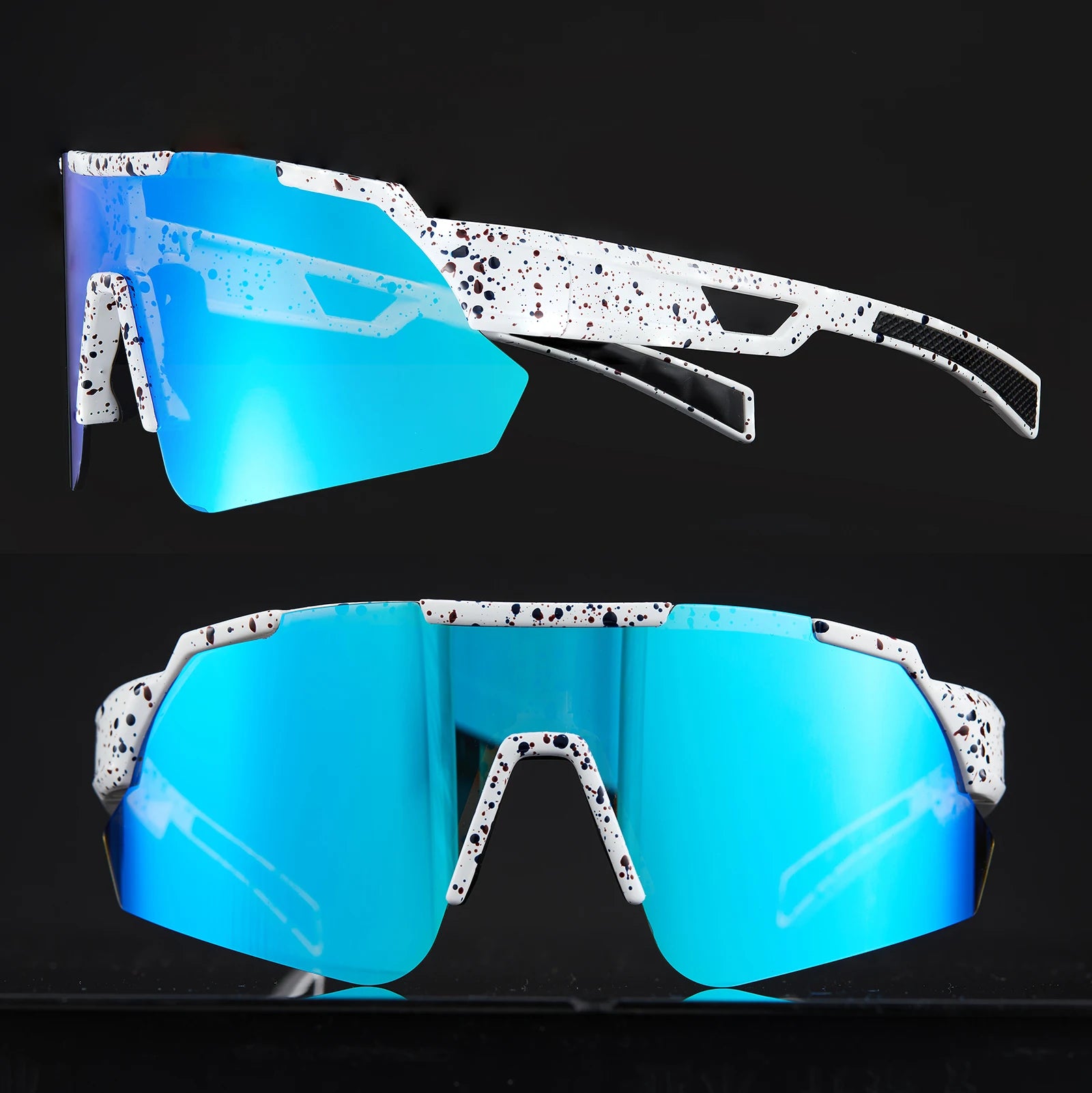 Wholesale Customizable Windproof Cycling Glasses Anti UV400 Interchangeable Lens Polarized Sport Sunglasses for Men and Women