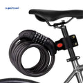 Superbsail 5-Digit Code Combination Bike Lock Anti-Theft Steel Wire Chain Lock for MTB Cycling Bicycle Security Equipment