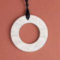 Customized Ceramic Aroma Diffuser Home Car Hanging Air Freshener Ring Shape Fragrance Essential Oil Diffuser Stone