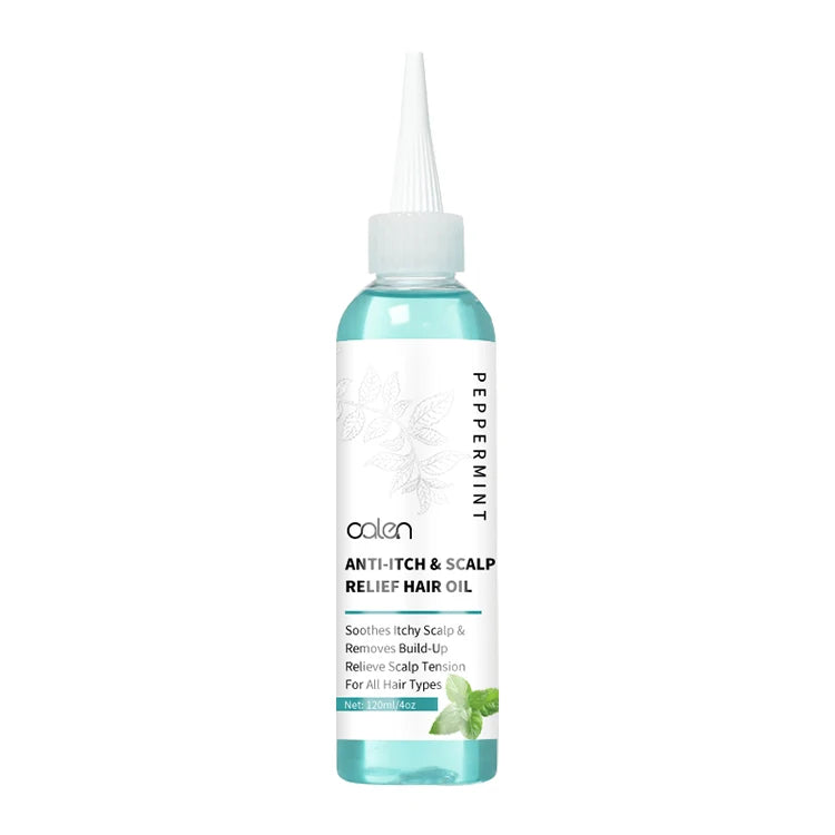 Promote Hair Growth Dry Flaky Scalp Treatment Peppermint Anti Itchy Remove Build up Hair Scalp Oil Private Label