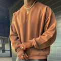 Custom Heavy Cotton Plain Sweatshirt Printing Plain Wholesale Oversized Heavy Cotton Sweatshirt