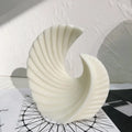 Aesthetic Ribbed Geometric Silicone Candle Moulds Irregular Stripe Pillar Taper Curl Plaster Resin Mold for Home Decor