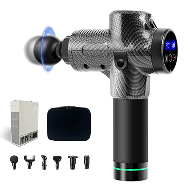 Professional Sports Fitness Relax Body Fascial Gun Relief Pain for Neck Back Portable Gym Athlete Massage Gun