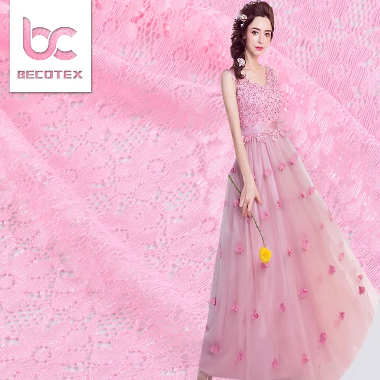 Swiss Luxury High Quality Lace Fabric New Design Fashion Lace Tulle Fabric for Wedding