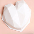 Stock Diamond Heart Shape Mousse Cake Silicone Mold 3D Decorating French Dessert Baking Molds