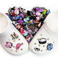 Wholesale Customized 2D DIY Unicorns & Cartoons Shoe Charms Kawaii Rubber Clog Decorations for Kids' Party