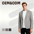 Custom Men's Casual Wool Knitted Jumper Knitted Fleece Cardigan Sweater for Winter Autumn