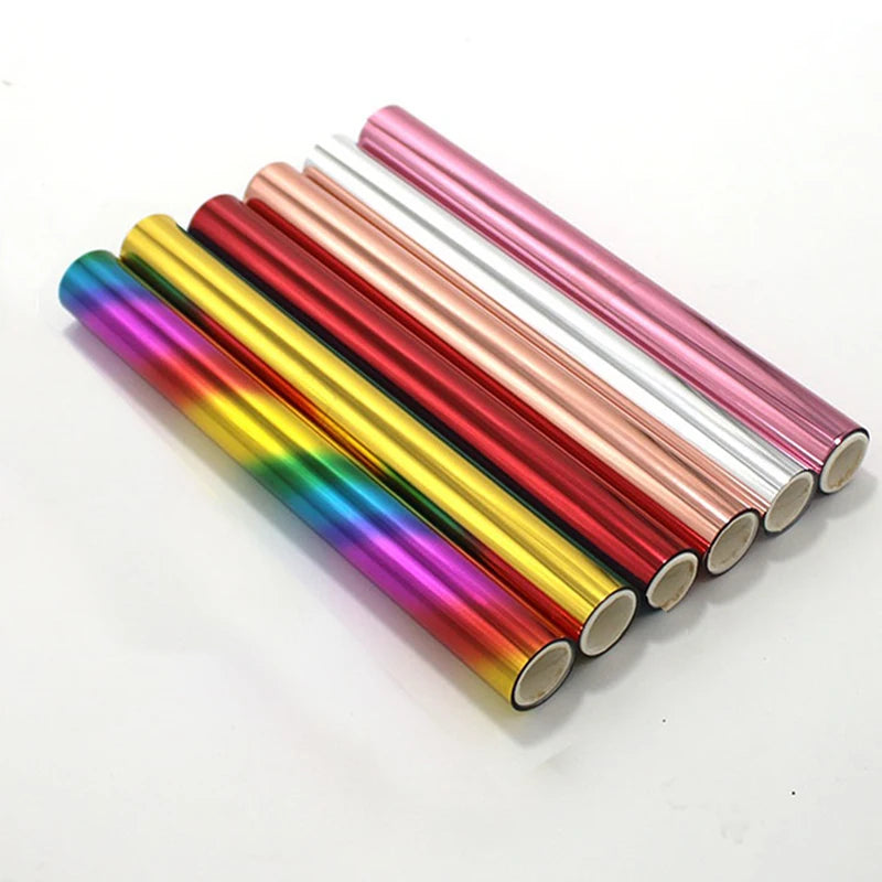 32cm X 10M Hot Stamping PET Gold Foil Paper Laser Printer and Laminator Toner Reactive Foil Generic for Transfer Printing