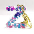 Letter Resin Key Chain Large Acrylic Resin Alphabet Letter Keyring Charm KeyChain for Women