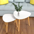 Wholesale Unique Luxury Wood Coffee Table & Living Room Furniture Sets Modern Oval Design Portable with Panel Style for Home Use