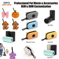 Ready to Ship Neoprene Dog Poop Bag Holder Hands Free Dog Waste Bag Dispenser Custom Logo Pet Waste Disposal