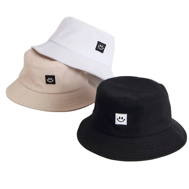Custom Summer Bucket Hat 3D Embroidered Sun Protection Image Style Sun Letter Pattern Casual Denim 100% Cotton Unisex for