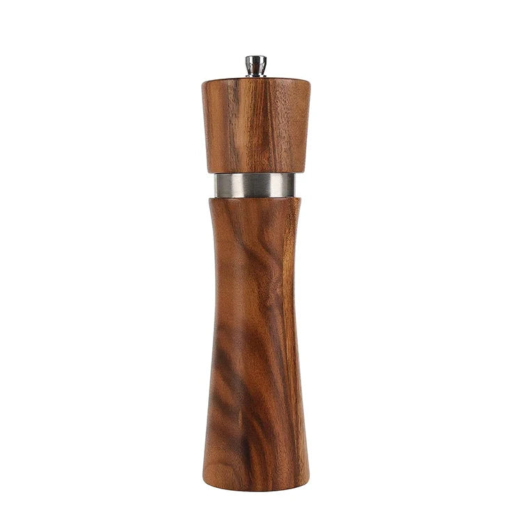 Refillable Salt Shaker or Pepper Shaker Wooden Pepper Mill