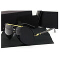 Custom Logo UV400 Red Fashion Vintage Sunglasses Outdoor Cycling Driving New Double Bridge Metal Frame for Unisex