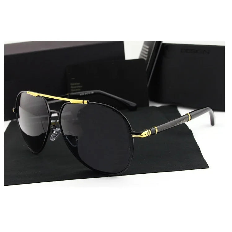 Custom Logo UV400 Red Fashion Vintage Sunglasses Outdoor Cycling Driving New Double Bridge Metal Frame for Unisex