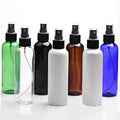 PP Glass Spray Bottle with Black Plastic Pump Head 200ml Cosmetic Cleaning Round with Black Plastic Screw Cap Spray Bottle
