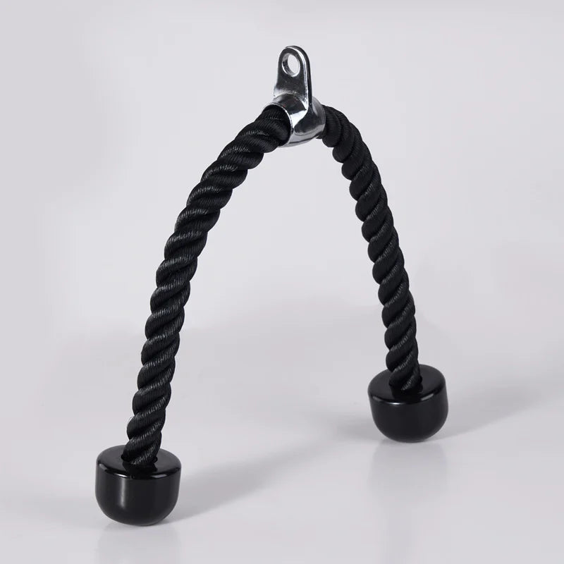 27-Inch Pull Down Cable in Stock Fitness Equipment Accessory Nylon Triceps Rope for Triceps Weight Training