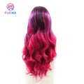 Popular Luxury Long Wave Lace Front Synthetic Wig Soft Heat Resistant Fiber Wigs for White Women