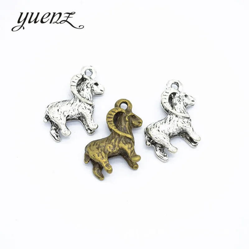 YuenZ Ram Pendant Charms Fit Bracelets & Necklaces Jewelry DIY Accessories Handmade 22*15mm D9234