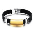 Wholesale Customizable Handmade Gold Plated Stainless Steel Bracelets Fine Bangles for Women Men and Husband