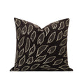TIFFHOME Customized Decorative Cushion Covers Grey Gold Embroidered Leaf-Shape Unique Wholesale Pillowcases Portable Decorative