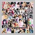 50PCS Korean Kpop Aespa Album Photo Cards for Fans Bottle Car Laptop Kpop Merchandise