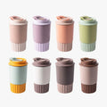 Custom 12oz Coffee Mug with logo Thermal Insulated Double Wall Stainless Steel 350ml Reusable Coffee Cup with Lid