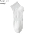 Unisex 100% Cotton Sports Socks Custom Breathable Quick Dry Ankle High Spring Season Knitted Letter Pattern Cuff Bottom Workouts