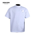 Wholesale Men's 100% Cotton Knitted Graphic T-Shirts Heavy Weight Oversized Puff Screen Print Logo Quality