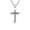 Paslanmaz Celik Erkek Kolye Cross Personality Stainless Steel Pendant Necklace Edelstahl Halskette Jewelry Cross Necklace