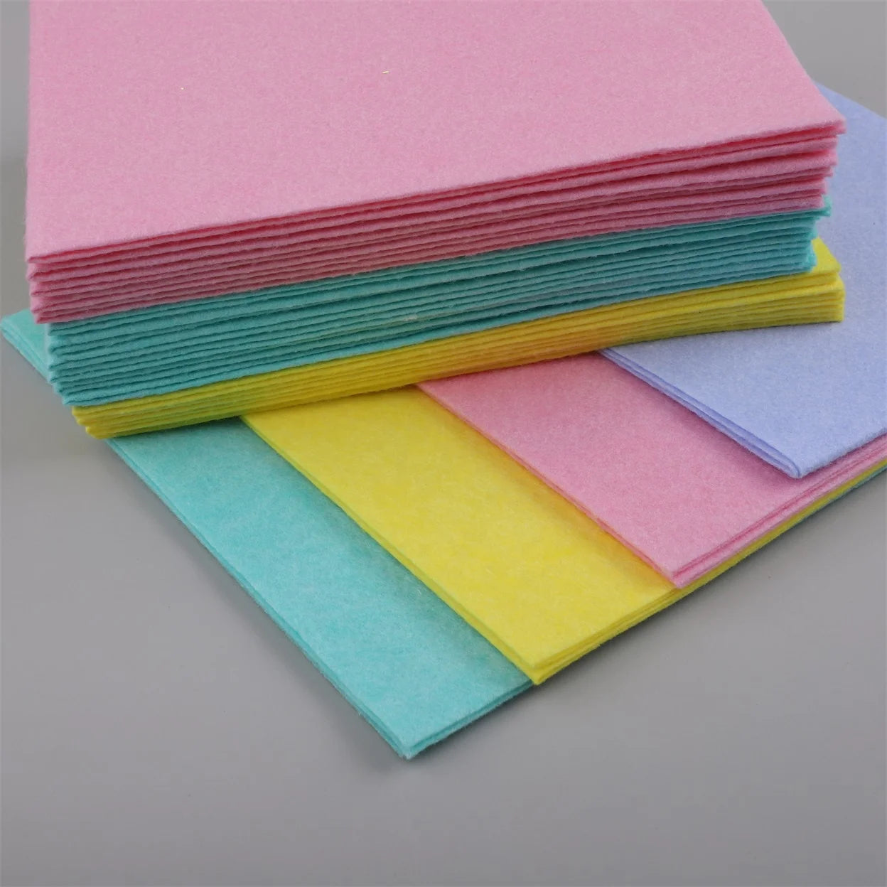 Custom logo Printed Needle Punched Polyester Nonwovens Soft Rag Yellow Cleaning Industrial Wiping Cloth Direct Factory Wholesale