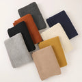 100% Pure Wool Plain Knitted Scarf Stoles Custom Designer Brand Winter Women Ladies Warm Wool Scarves Shawl Neck Warmer Ymza