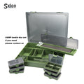 SELCO 13.5 *3.5 *1.7INCHES  Carp  Plastic Fishing Accessories Tackle Box Stiff Hair Rig Board Rig Box Wallet Rig Storage Box