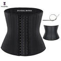 Custom Adjustable Plus Size Shapewear Waist Trainer Tummy Wrap Slimming Flat Stomach Belt Genuine Leather Latex Firm Control