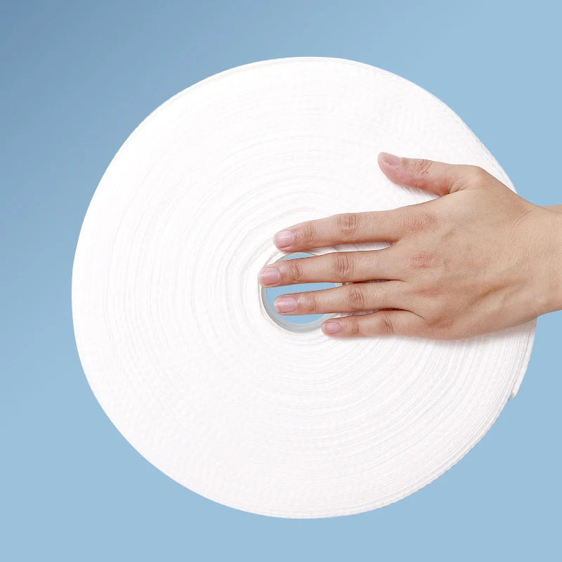 Hot Sale Disposable Travel Makeup Cleaning Face Towel Facial Cleaning Spunlace Nonwoven Towels Roll for Beauty Salons
