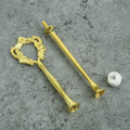 Gold 2 Tiered Cake Stand Hardware Cake Stand Handles Fitting CSH-025