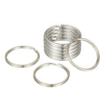 Metal Iron Edged for Resistant Keyring Holder Circular Keychain Split Ring Handmade Fashion Waterproof Lightweight Home Car