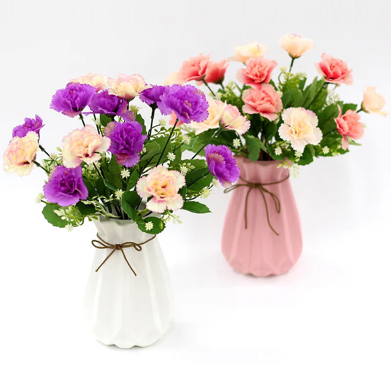 Manufacturer Direct Sales Home Decor Artificial Carnations Bouquet for Christmas Decorations
