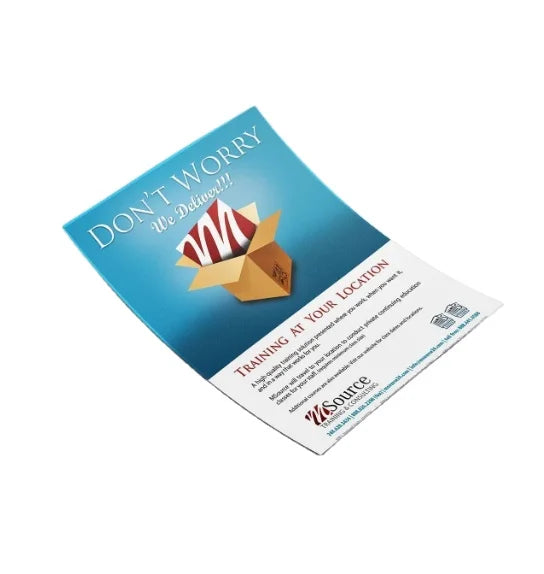 KEYEE-W Brochure Printing Adhesive Flyer Pamphlet Holder Leaflet Service A5 Laminated Leaflets Flyers