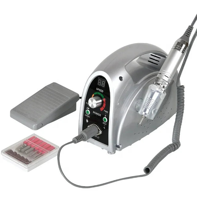 High Power Stainless Steel 65W Nail Drill Machine 35000 RPM Strong Power Electric Nail File Machine for Nail Salon