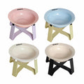 Cat Bowl Elevated High Foot Small Dog Bowl Neck Protector Pet Feeding Dessert Snack Dish Plate Pet Food Water Dog Bowl Feeder