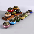 Portable Ceramic Incense Burner Porcelain Buddhism Incense Holder for Home Decor Tea House Yoga Studio Therapeutic Use Gift