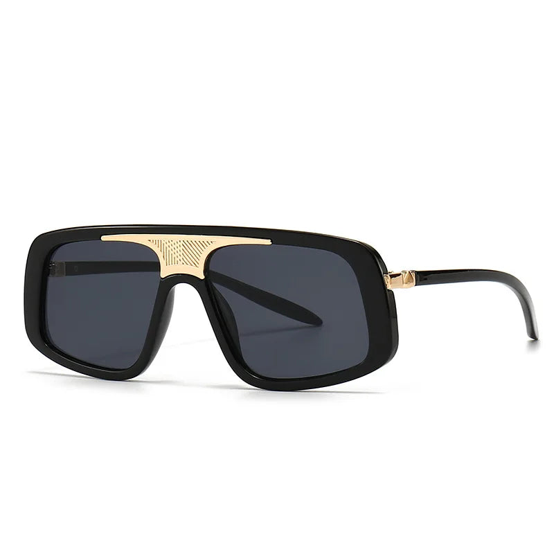 CC-LH028 2023 New Classic Pilot Sunglasses Anti UV Fashion Printed Frame Sun Glasses Thin Leg Oversized Trendy Cool Sunglasses
