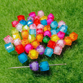 100pcs Square Acrylic Faceted Beads Spacer Loose Beads Jewelry DIY Accessories Making 10mm