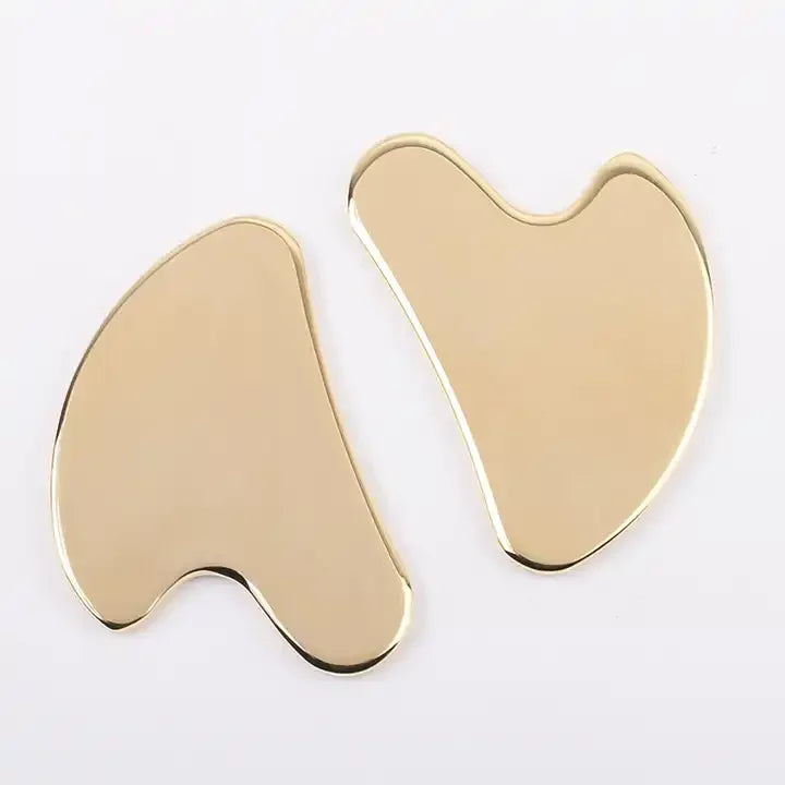 2025 Dropshipping Facial Massage Gua Sha Massager Customizable Brass Scraping Tool for Relaxing Muscles Customizable Jade Roller