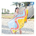 Custom Color Printed Recycled Sand Free 200 GSM Microfiber Beach Towel