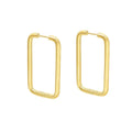 Hot Selling Simple Fashion Earrings Stainless Steel 18k Gold Plated Earrings for Women