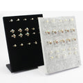 Wholesale Boutique Flat Velvet 50pcs Finger Ring Jewelry Display showcase Holder Tray Stand case Black Grey for Shop