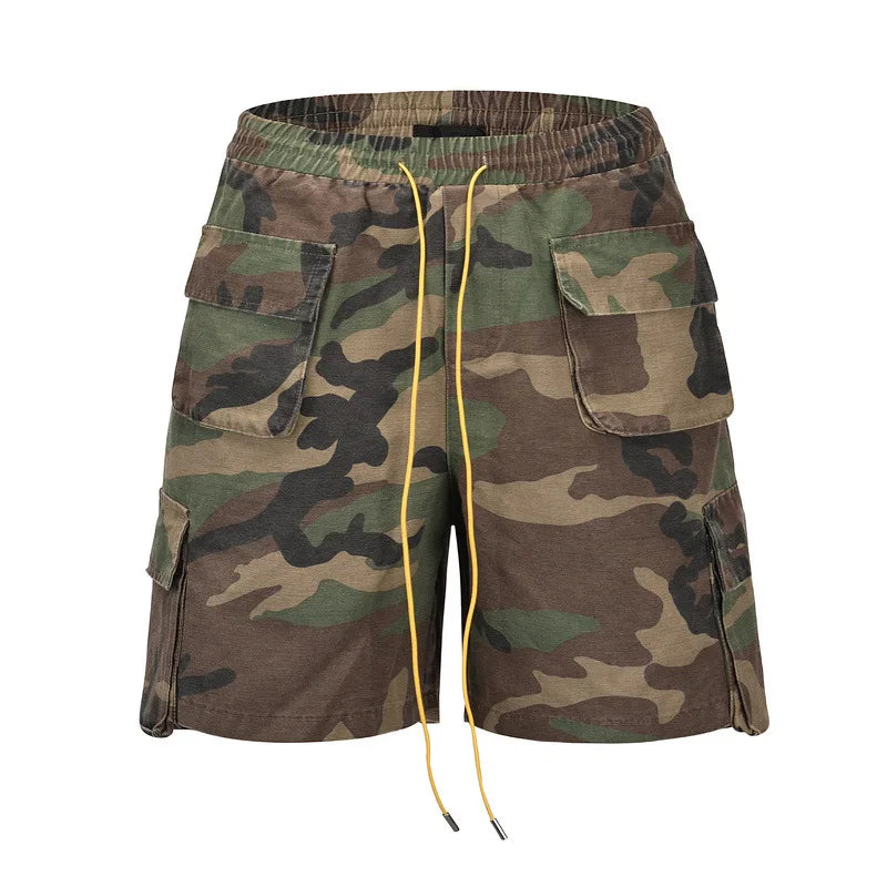 Hot Sale African American Camo Shorts Camo 5 Inch Track Shorts Camo Shorts Men's Camouflage Shorts for Men